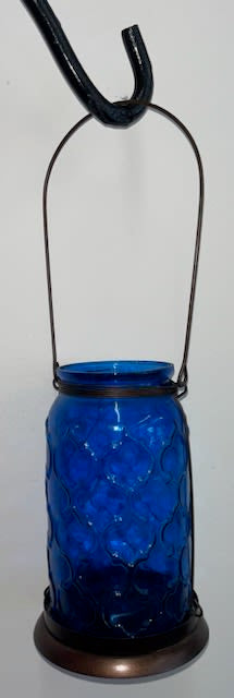 Hanging Lantern - Blue – White Lilies N Paradise, Kokomo IN