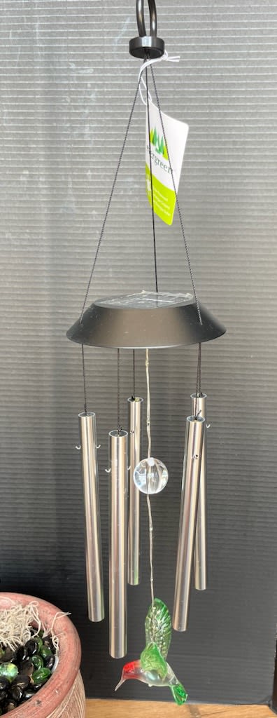 Light-Up Hummingbird Wind Chime