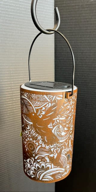 Outdoor Solar Lantern - Hummingbird Design
