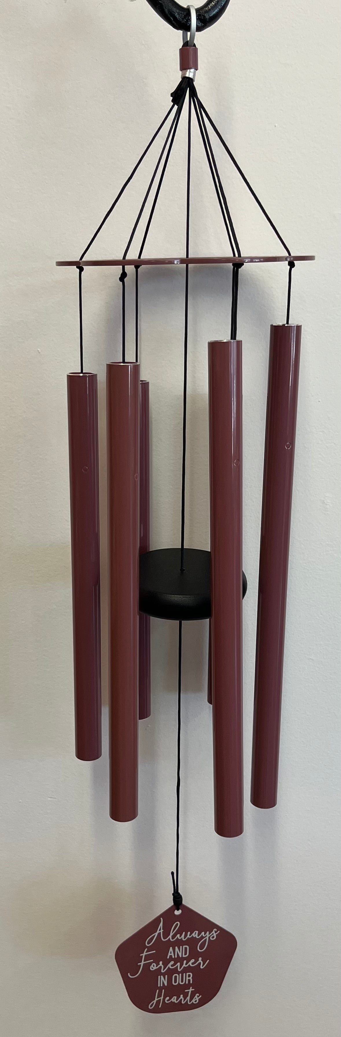 Red Wind Chime - “Always and Forever”