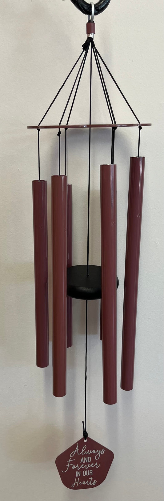 Red Wind Chime - “Always and Forever”