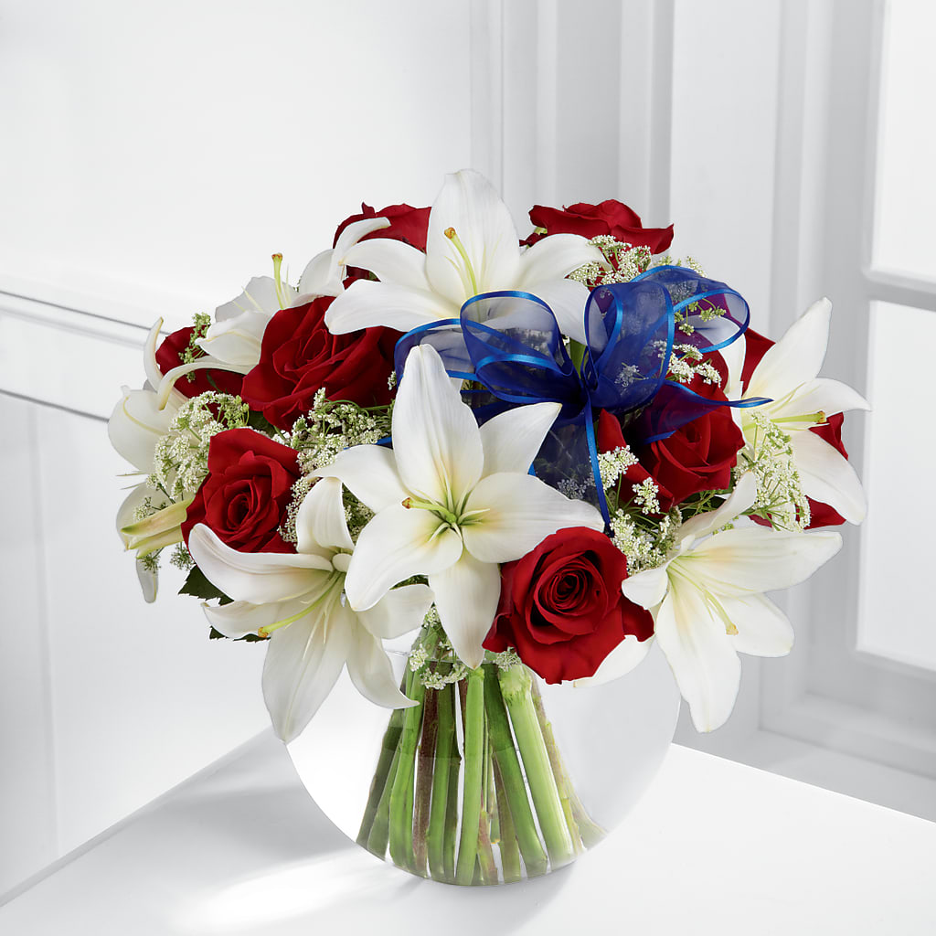 Independence Bouquet – White Lilies N Paradise, Kokomo IN