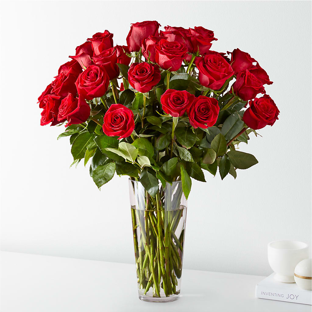 Long Stem Red Rose Bouquet – White Lilies N Paradise, Kokomo IN