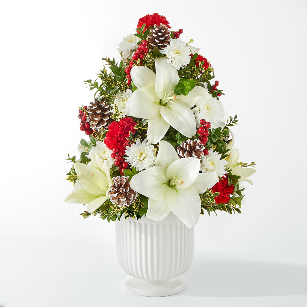 Festive Moments Tree – White Lilies N Paradise, Kokomo IN