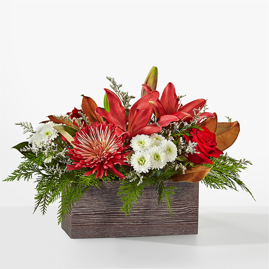 Christmas Break Bouquet – White Lilies N Paradise, Kokomo IN