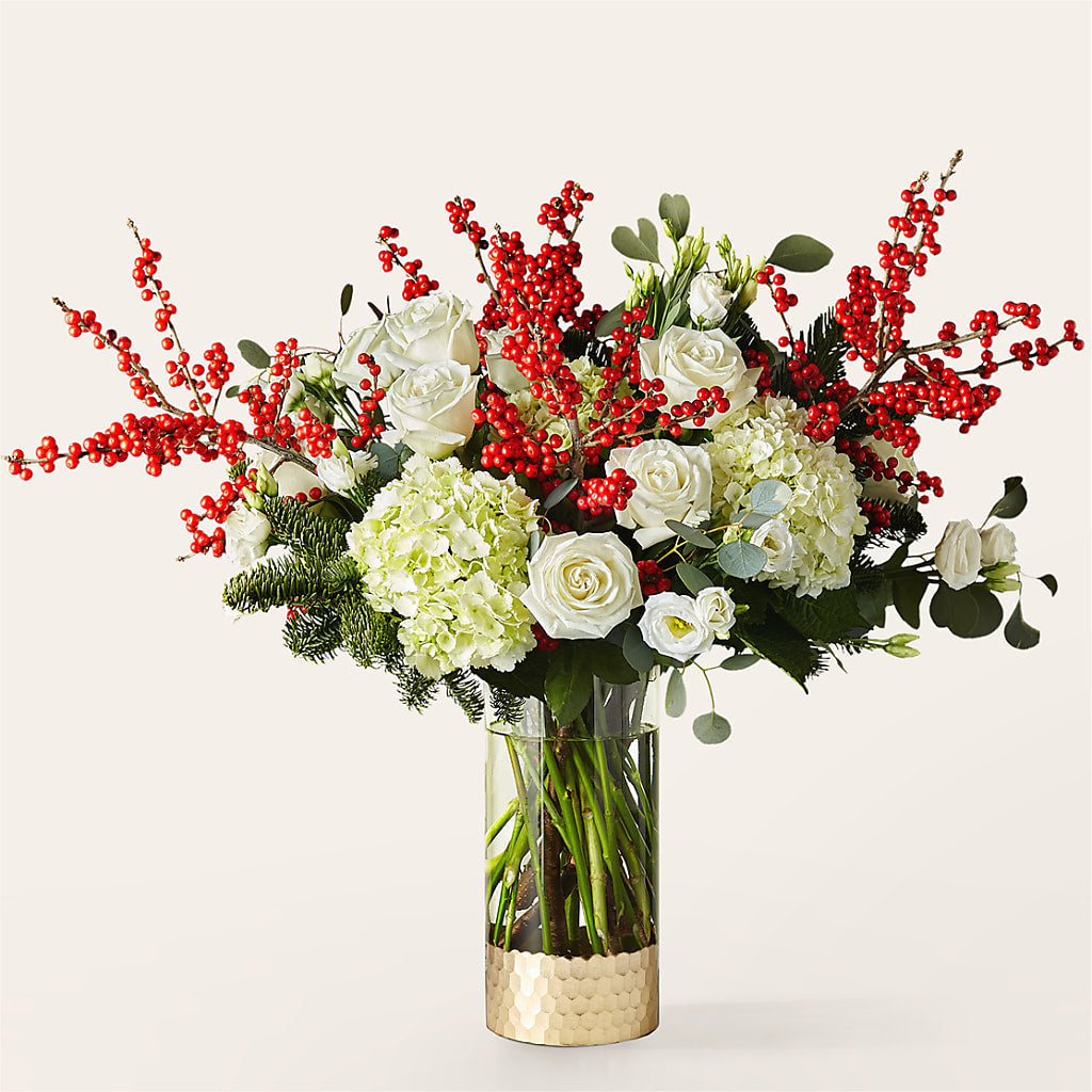 Frosted Windows Bouquet – White Lilies N Paradise, Kokomo IN