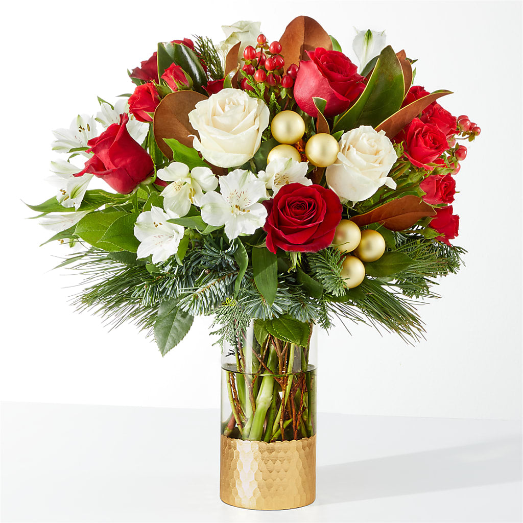 Joy & Jolly Bouquet – White Lilies N Paradise, Kokomo IN
