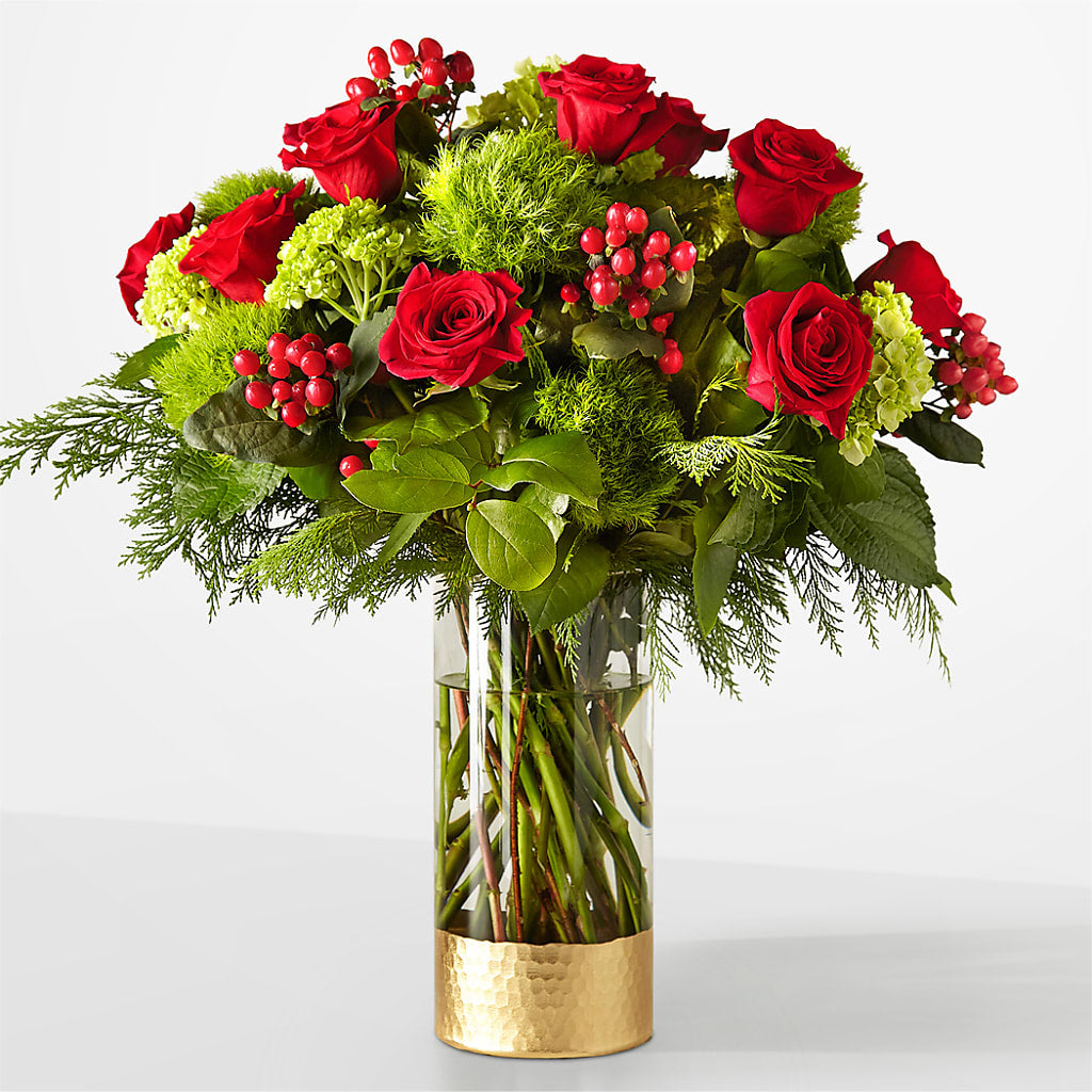 Plaid Throw Bouquet – White Lilies N Paradise, Kokomo IN