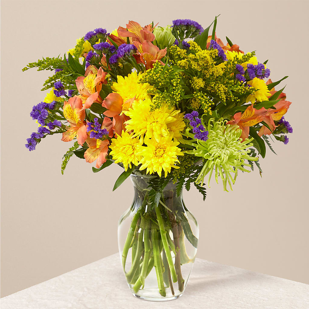 Marmalade Skies Bouquet – White Lilies N Paradise, Kokomo IN