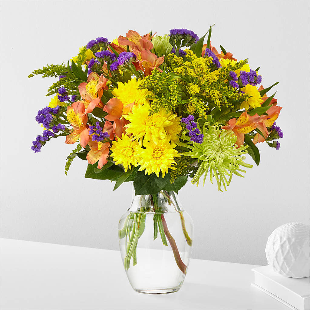 Marmalade Skies Bouquet – White Lilies N Paradise, Kokomo IN