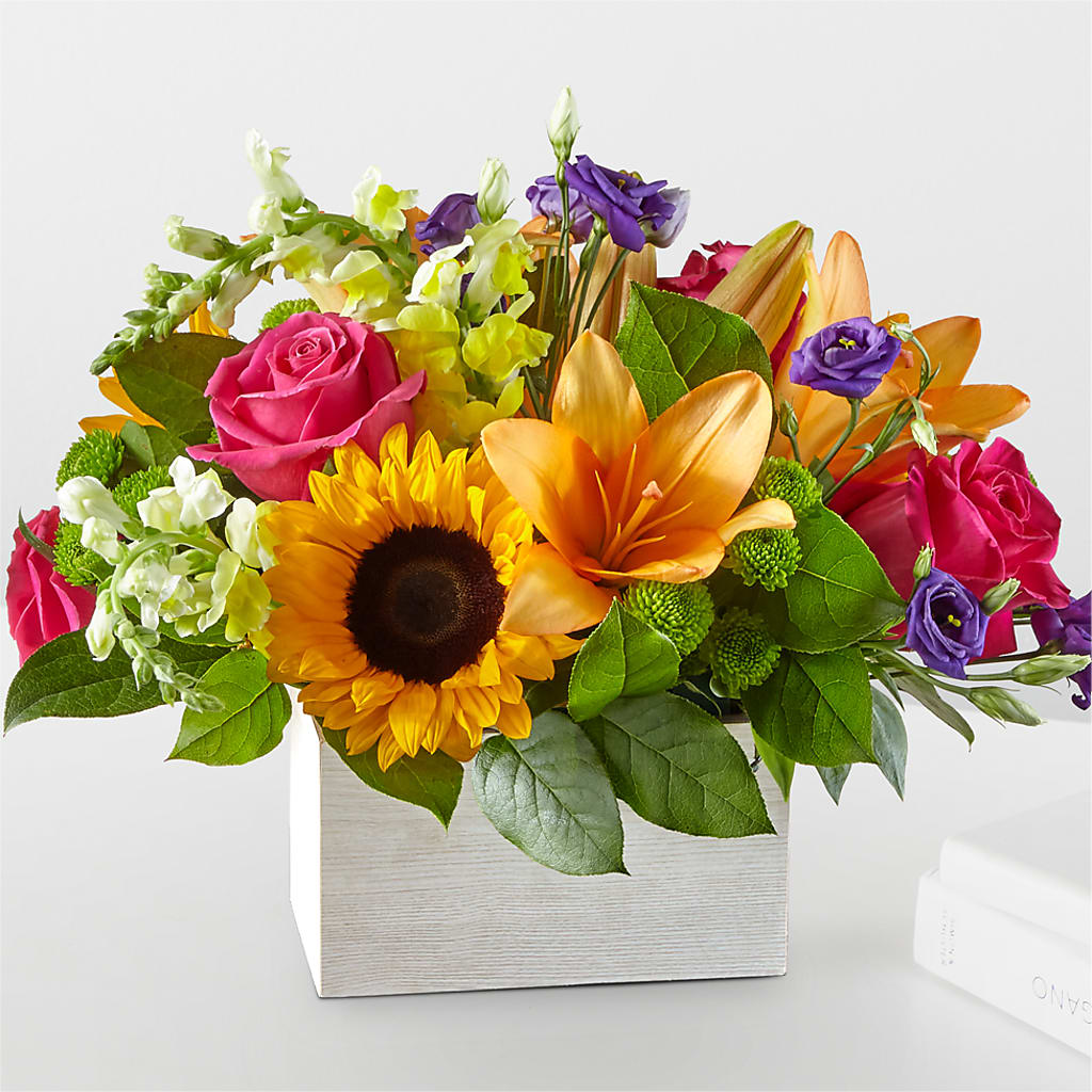 Best Day Box Bouquet – White Lilies N Paradise, Kokomo IN