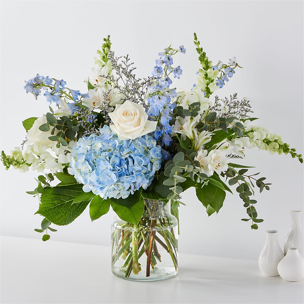 Coastal Blossom Bouquet – White Lilies N Paradise, Kokomo IN