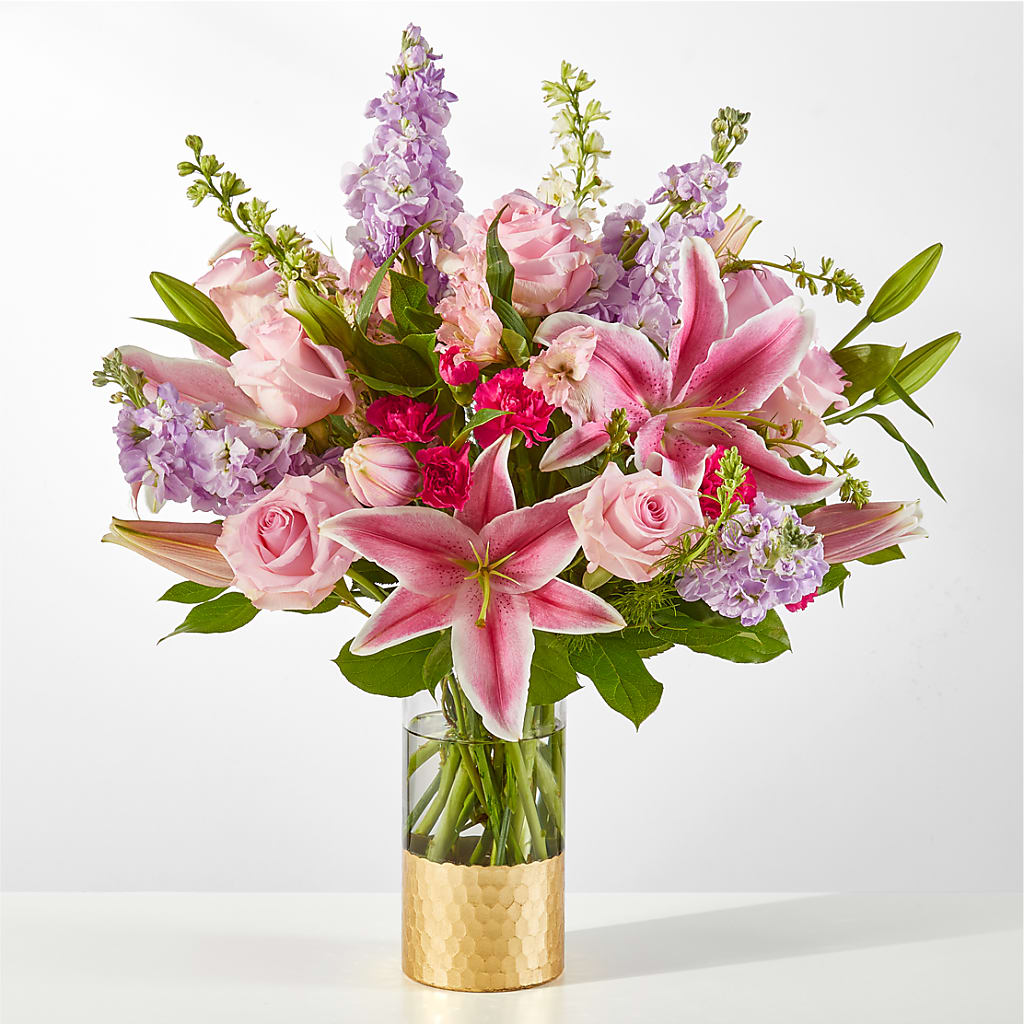 Mauvelous Bouquet – White Lilies N Paradise, Kokomo IN