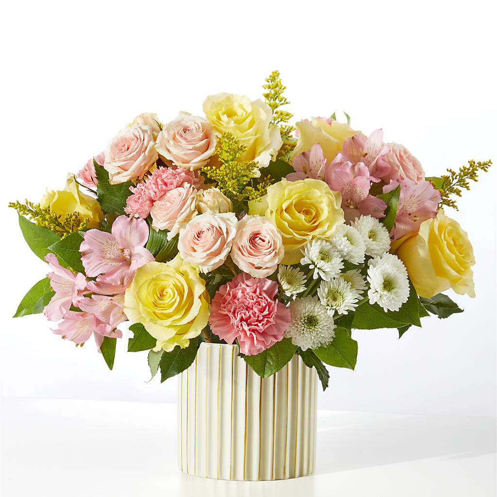 Watercolors Bouquet – White Lilies N Paradise, Kokomo IN