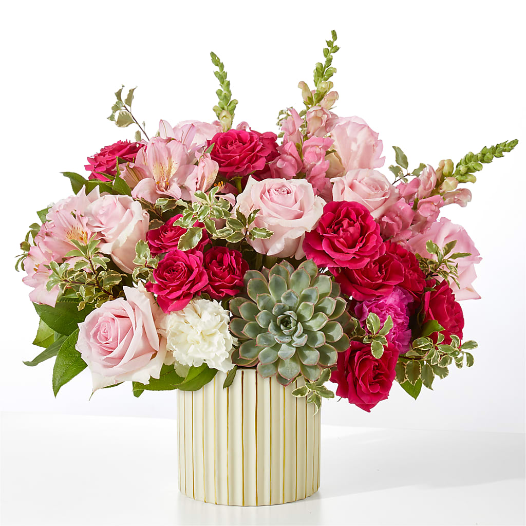 Magenta Musings Bouquet – White Lilies N Paradise, Kokomo IN