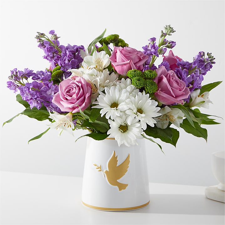 Garden of Peace Bouquet – White Lilies N Paradise, Kokomo IN