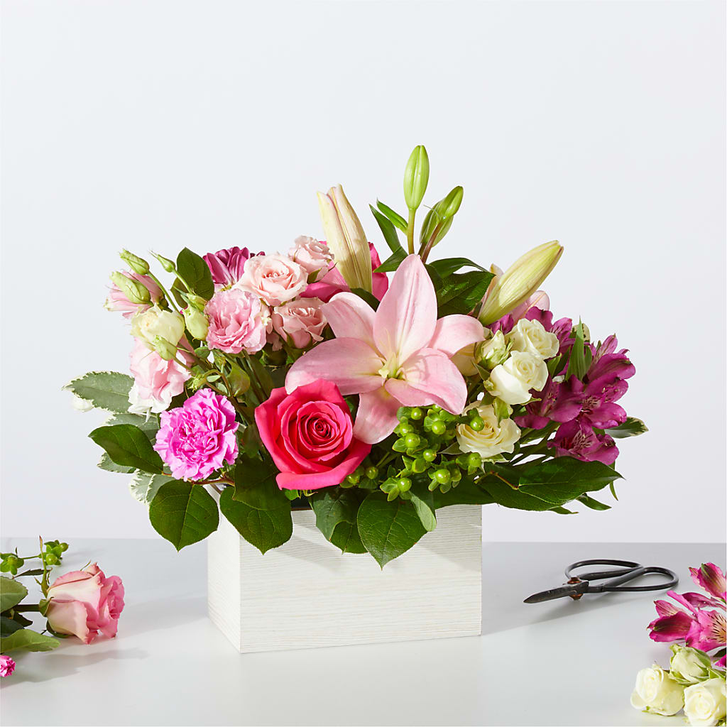 Sweetberry Box – A Florist Original – White Lilies N Paradise, Kokomo IN