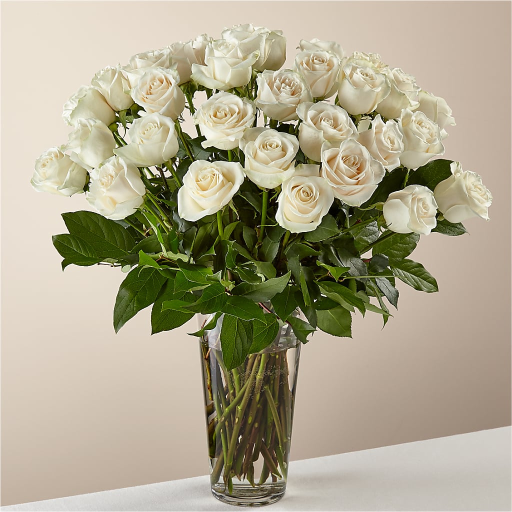 Long Stem White Rose Bouquet – White Lilies N Paradise, Kokomo IN