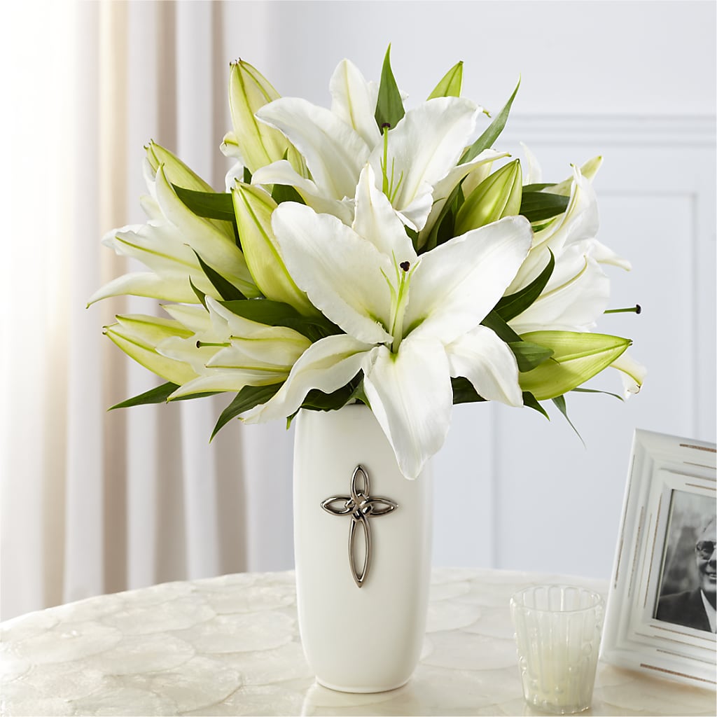 Faithful Blessings Bouquet – White Lilies N Paradise, Kokomo IN