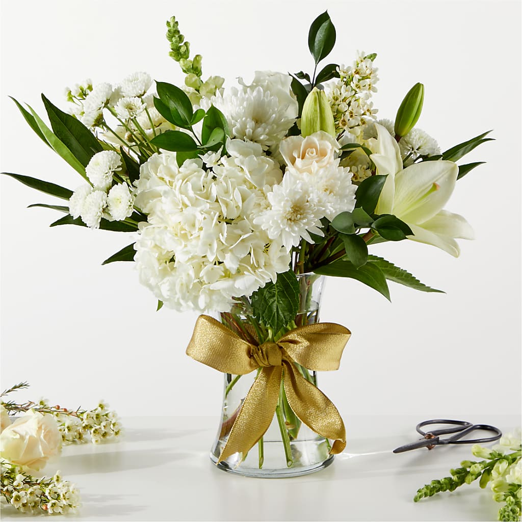 New Beginnings – A Florist Original – White Lilies N Paradise, Kokomo IN