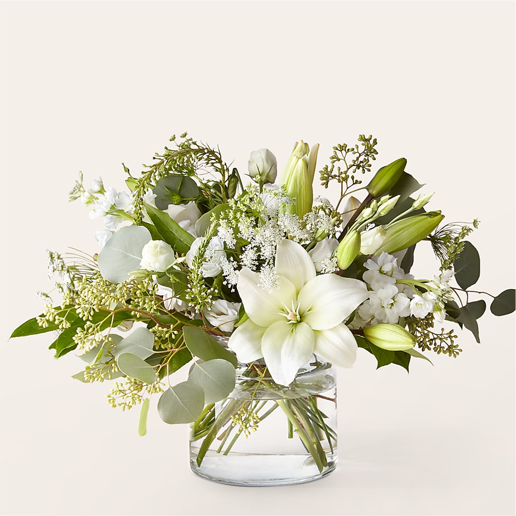 Alluring Elegance Bouquet – White Lilies N Paradise, Kokomo IN