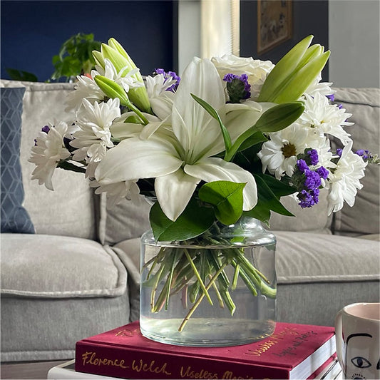 Beyond Blue Bouquet – White Lilies N Paradise, Kokomo IN