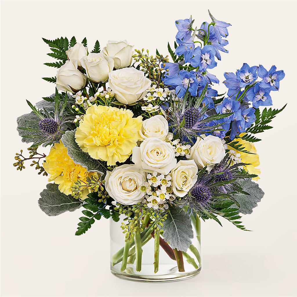Lemon Sorbet Bouquet – White Lilies N Paradise, Kokomo IN
