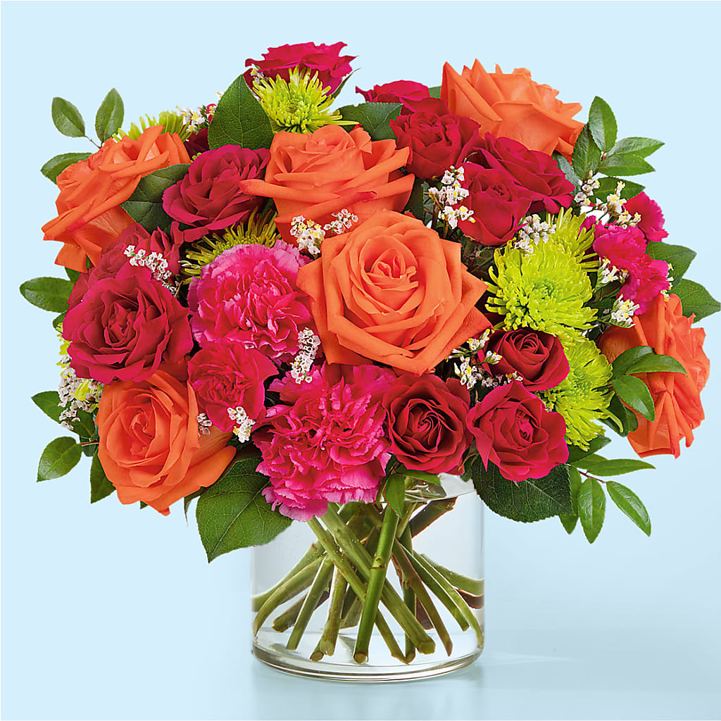 Colorful Carnival Bouquet – White Lilies N Paradise, Kokomo IN