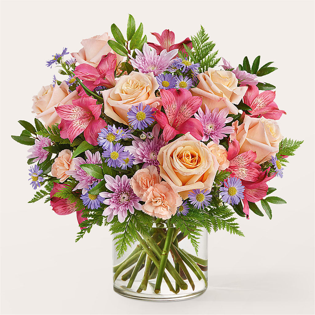 Sunset Serenade Bouquet – White Lilies N Paradise, Kokomo IN