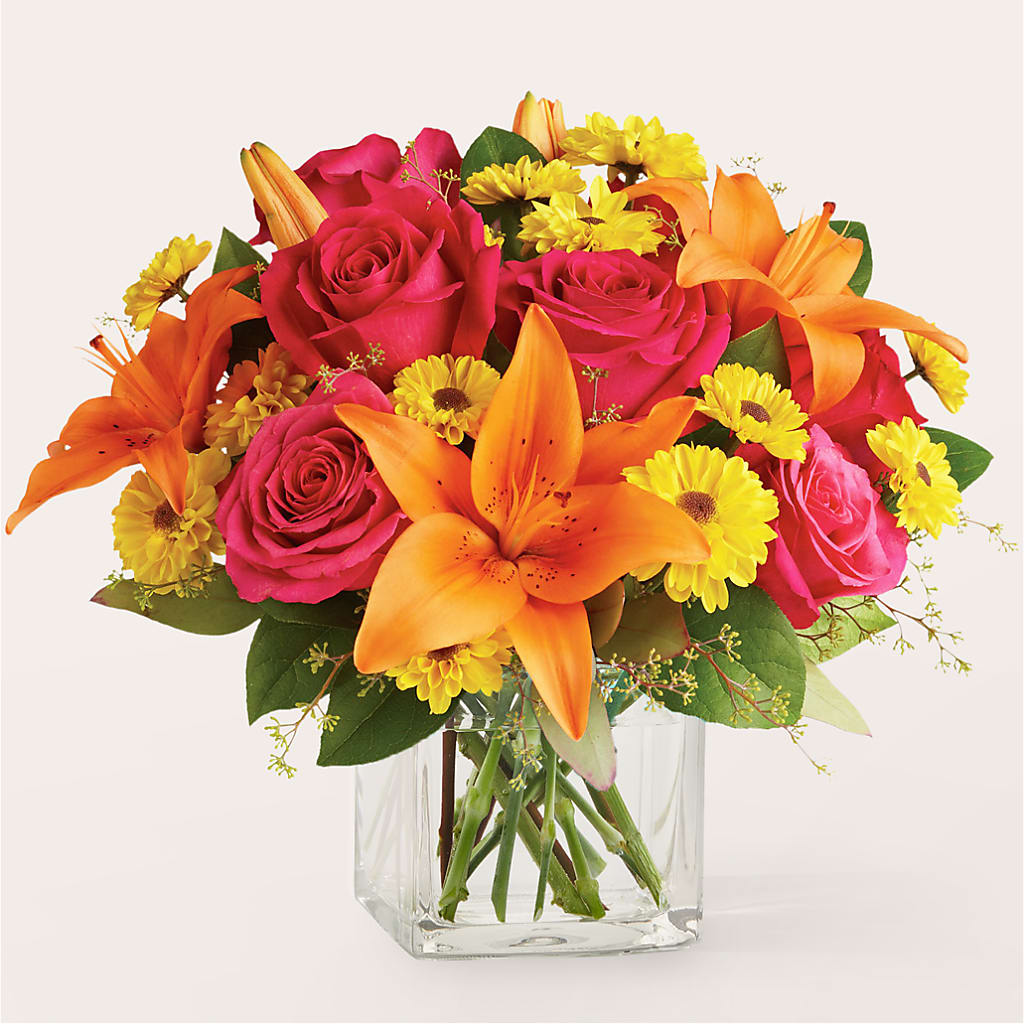 Neon Lights Bouquet – White Lilies N Paradise, Kokomo IN