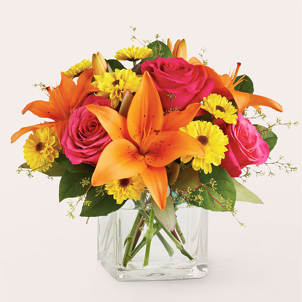 Neon Lights Bouquet – White Lilies N Paradise, Kokomo IN