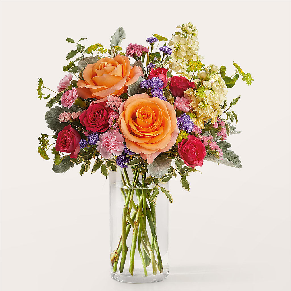Tangerine Tango Bouquet – White Lilies N Paradise, Kokomo IN
