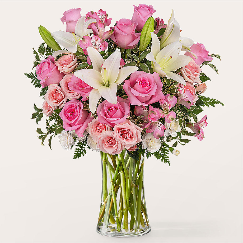 All the Best Bouquet – White Lilies N Paradise, Kokomo IN