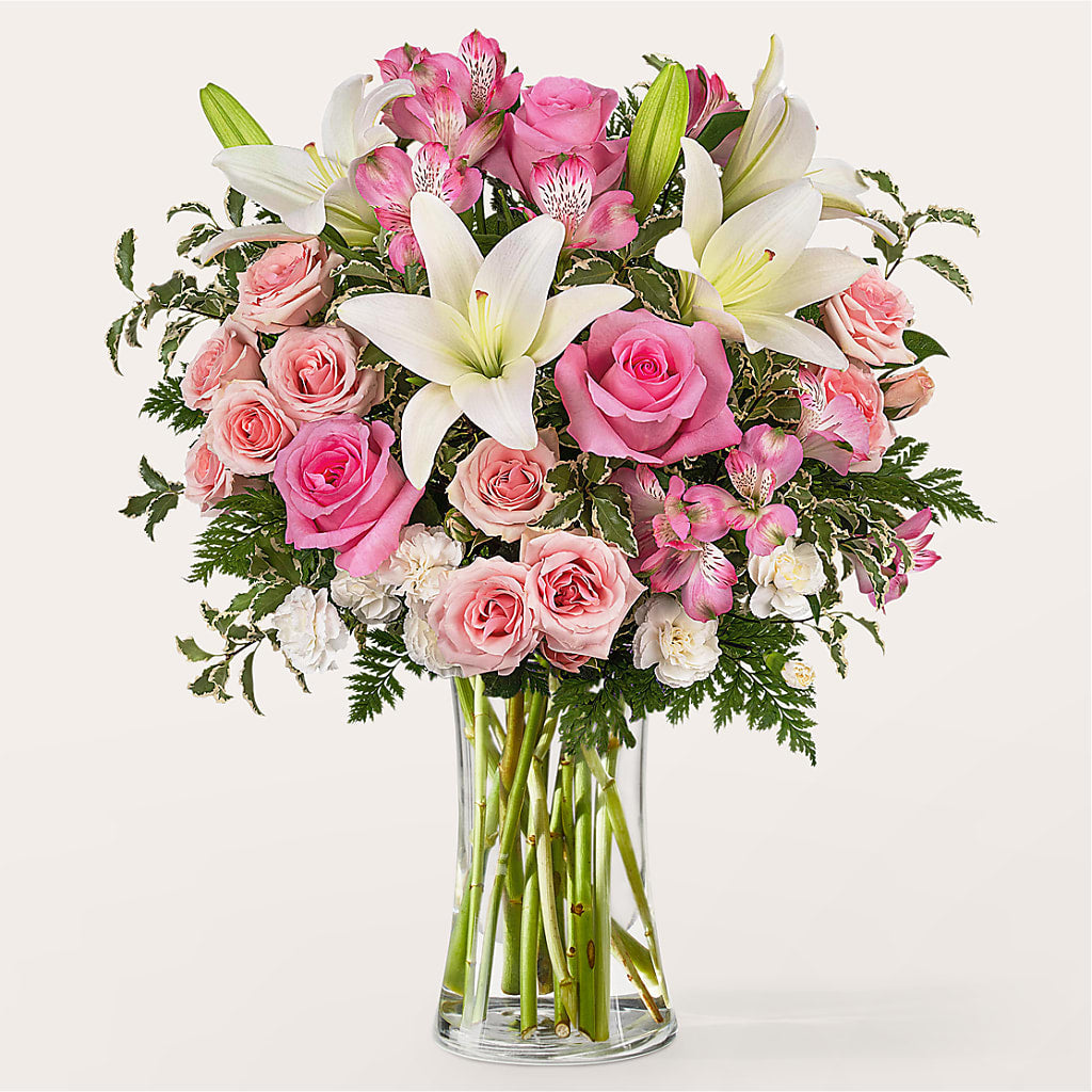 All the Best Bouquet – White Lilies N Paradise, Kokomo IN