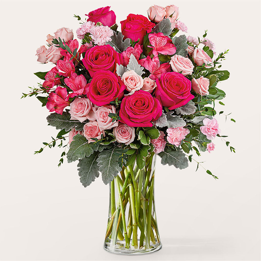 Tickled Pink Bouquet – White Lilies N Paradise, Kokomo IN
