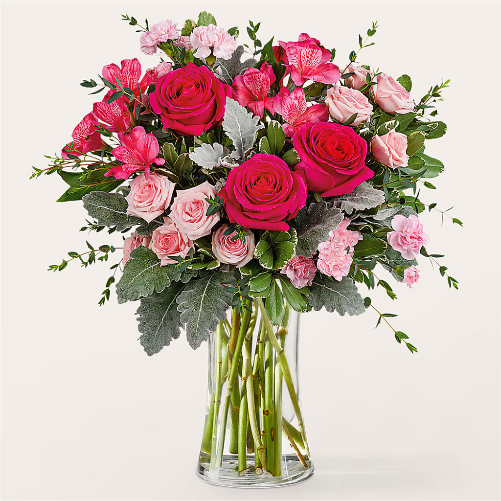 Tickled Pink Bouquet – White Lilies N Paradise, Kokomo IN