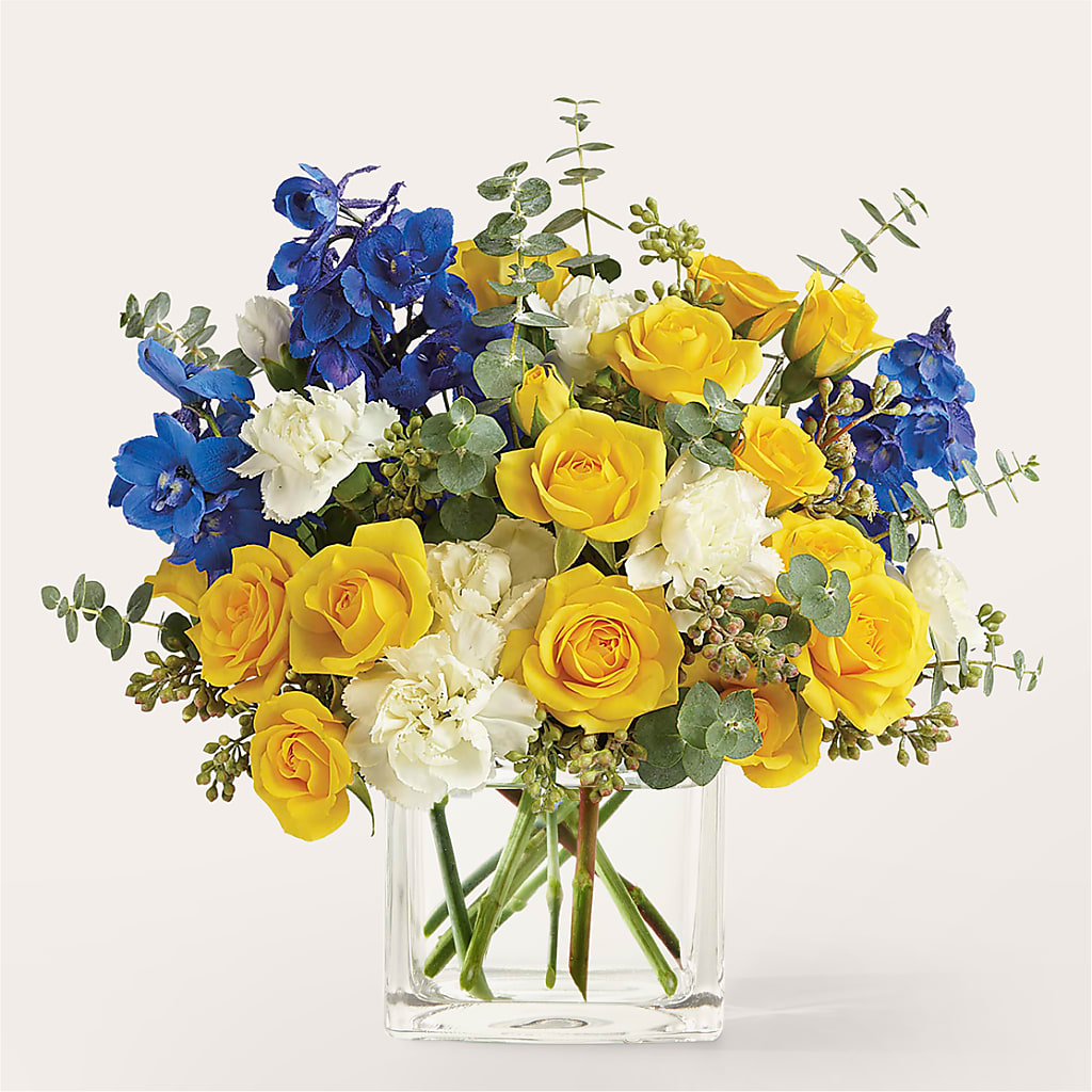 Sparkling Citrine Bouquet – White Lilies N Paradise, Kokomo IN