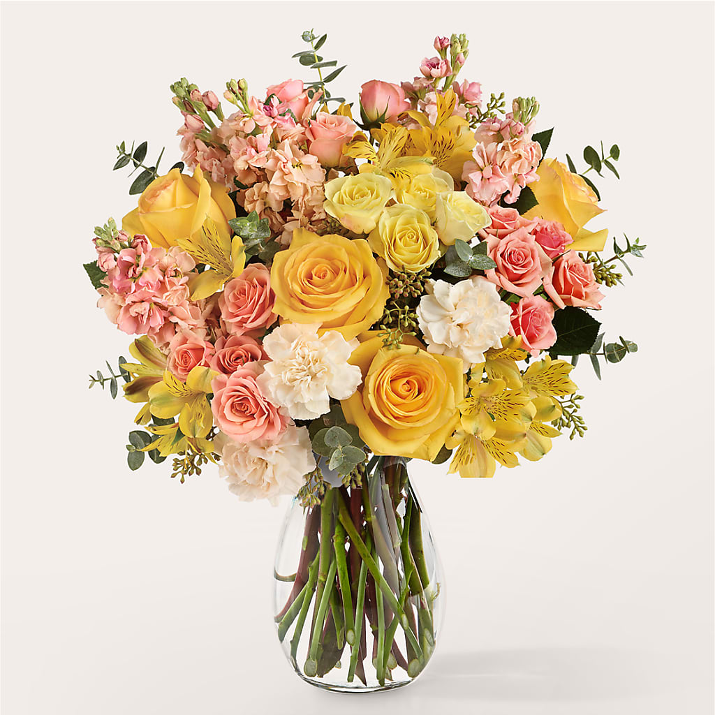 Slice of Sunrise Bouquet – White Lilies N Paradise, Kokomo IN