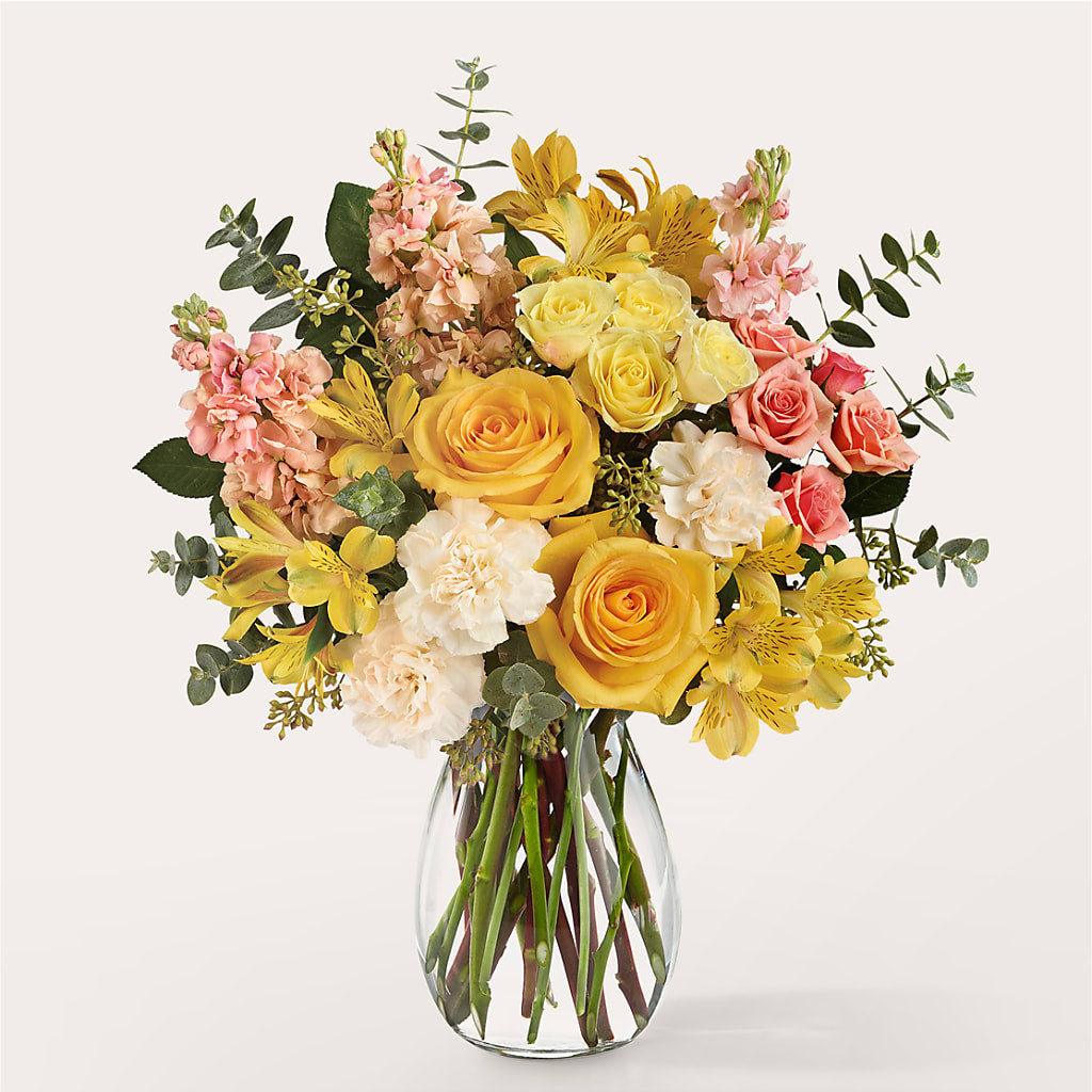 Slice of Sunrise Bouquet – White Lilies N Paradise, Kokomo IN