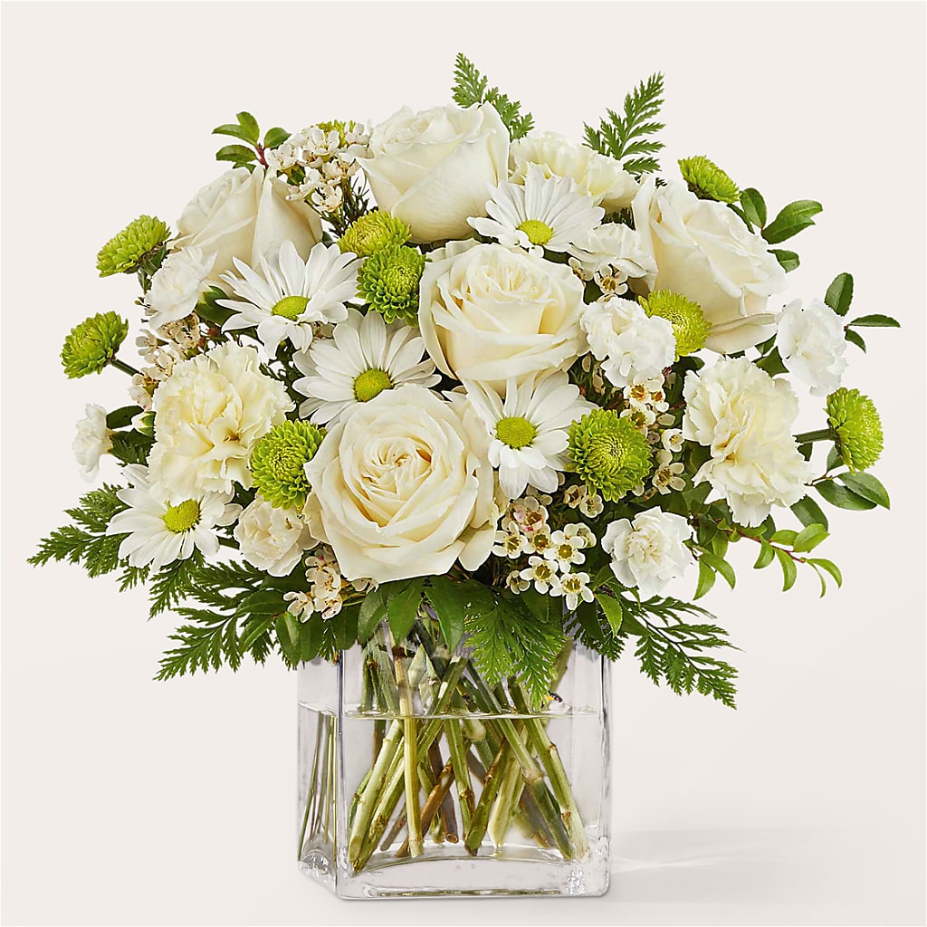 Momentary Meditation Bouquet – White Lilies N Paradise, Kokomo IN
