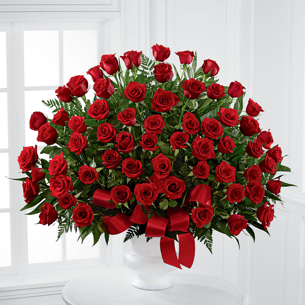 Blessed with Love Arrangement – White Lilies N Paradise, Kokomo IN