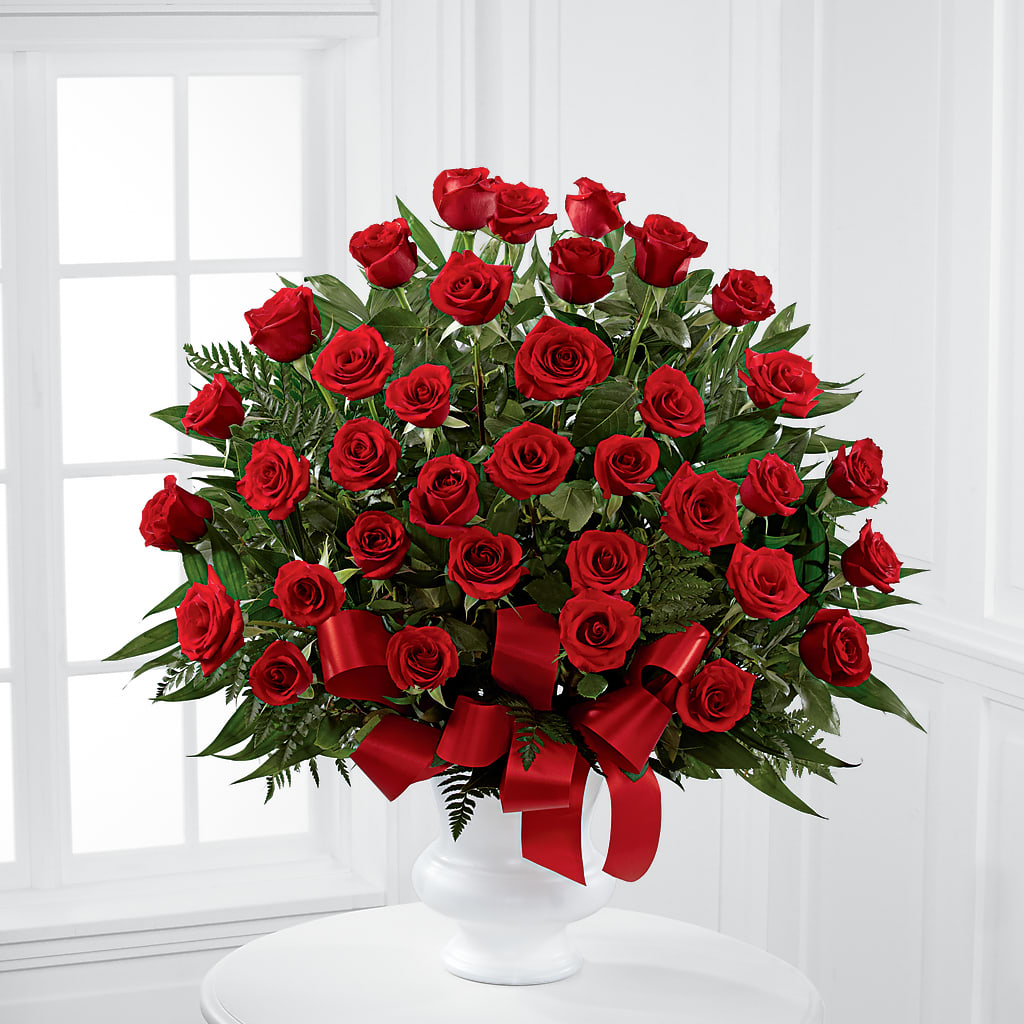 Blessed with Love Arrangement – White Lilies N Paradise, Kokomo IN