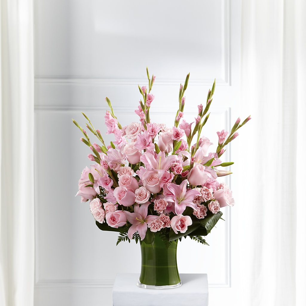 Lovely Tribute Bouquet – White Lilies N Paradise, Kokomo IN