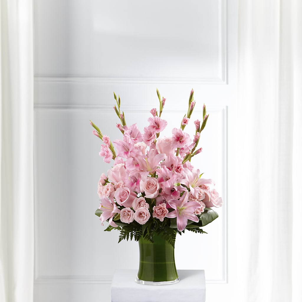Lovely Tribute Bouquet – White Lilies N Paradise, Kokomo IN
