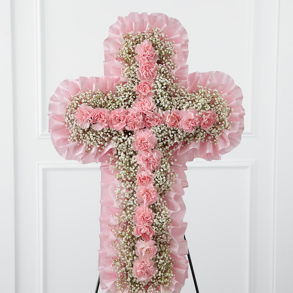 Angel's Cross Easel – White Lilies N Paradise, Kokomo IN