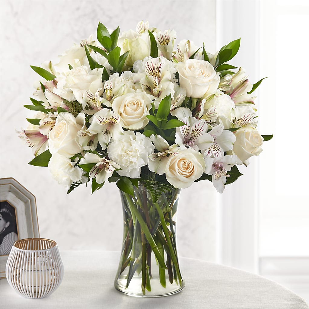 Cherished Friend Bouquet – White Lilies N Paradise, Kokomo IN