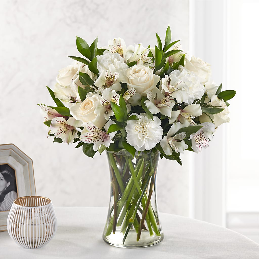 Cherished Friend Bouquet – White Lilies N Paradise, Kokomo IN