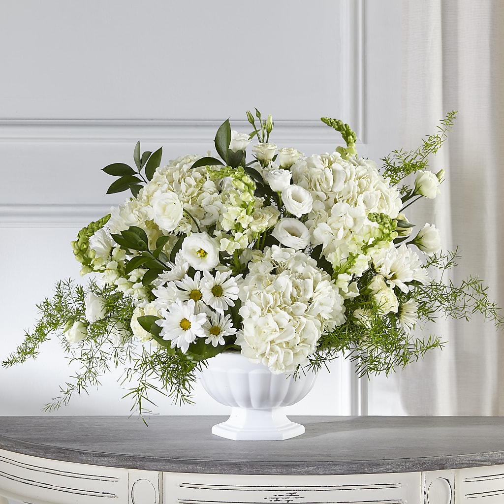 Love & Compassion Arrangement – White Lilies N Paradise, Kokomo IN