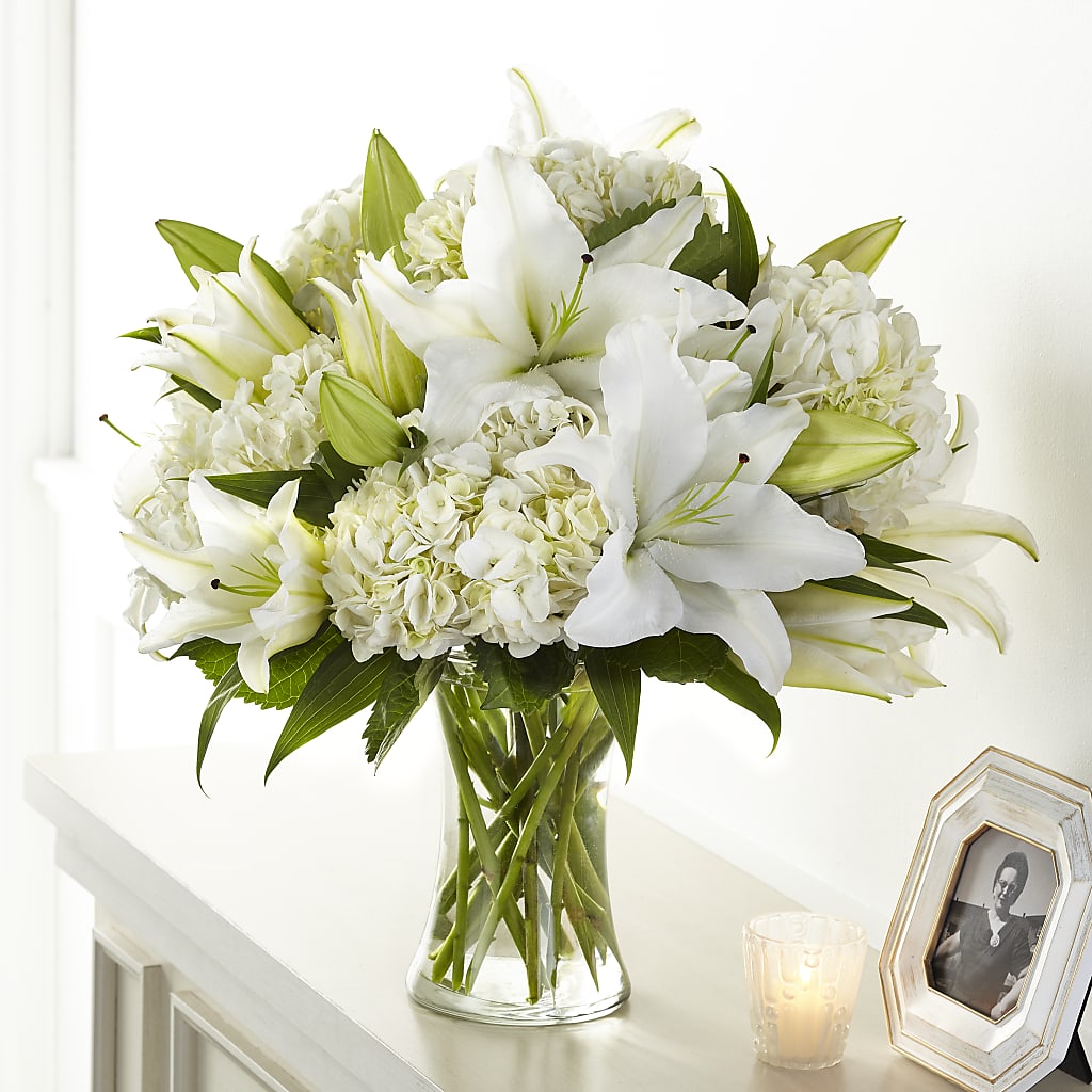 Compassionate Lily Bouquet – White Lilies N Paradise, Kokomo IN