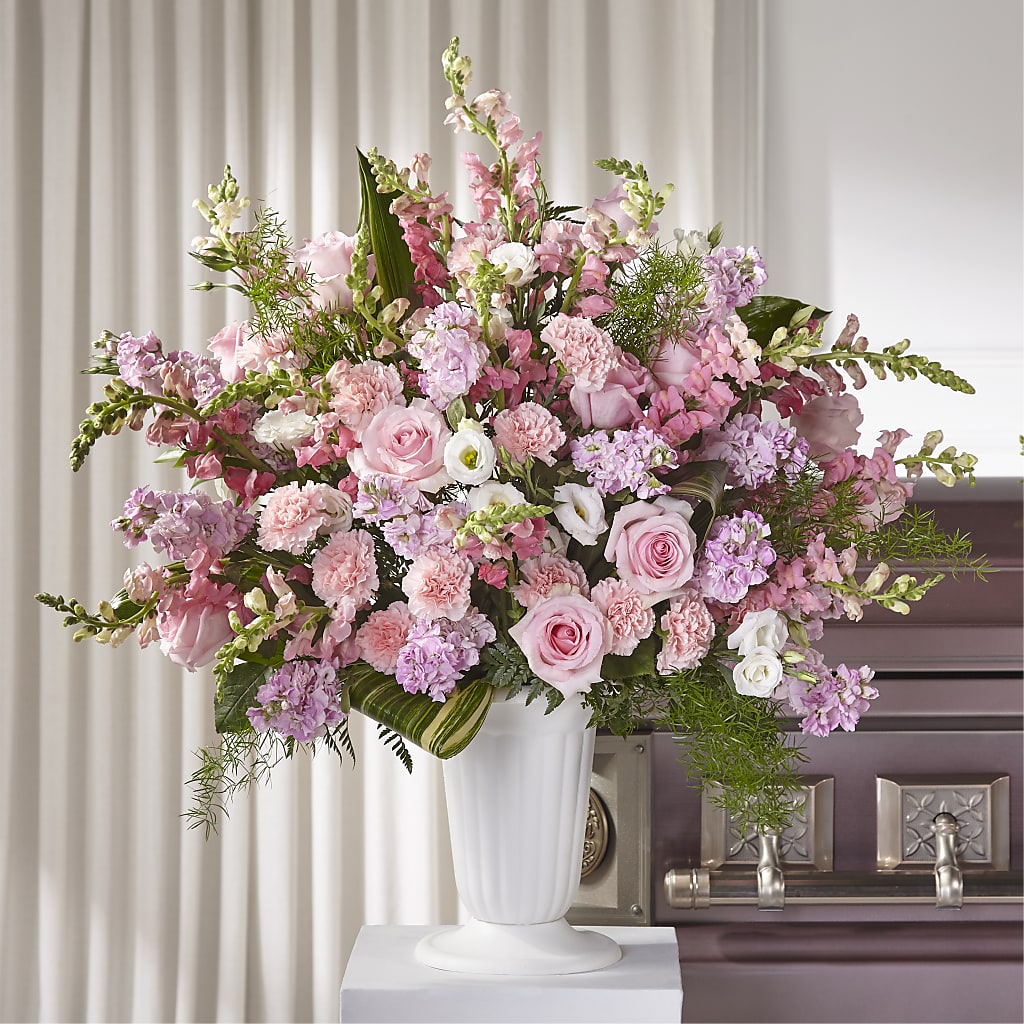Divine Comfort Arrangement – White Lilies N Paradise, Kokomo IN